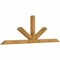 Ekena Millwork Saratoga Rough Sawn Timber Gable Bracket, Western Red Cedar, 96"W x 32"H x 4"D x 4"F, 8/12 Pitch GBW096X32X0404SAR00RWR - alternate 3